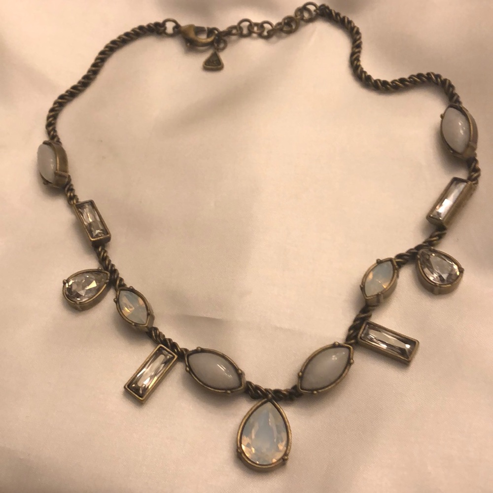 bronze and stone necklace